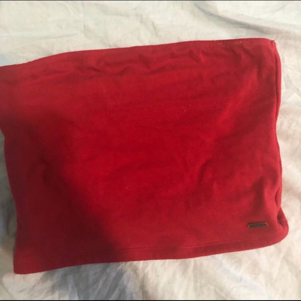 Red tube top